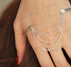 wholesale Chained silver bracelet