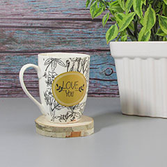 wholesale A simple love you design mug