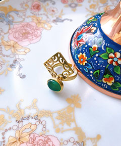 wholesale Silk design brass ring