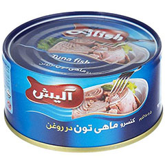 خرید عمده کنسرو ماهی تون در روغن آلیش - 180 گرم