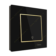 wholesale Viera switch and socket omega model black glass design