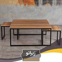 wholesale Square sofa front and 4 small tables