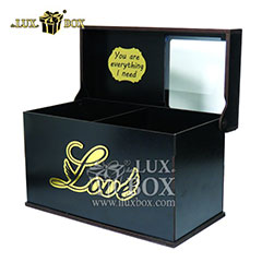 خرید عمده جعبه گل هدیه کادو چوبی لوکس باکس کد LB 220 