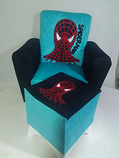wholesale Spider-Man design single sofa and table for children
