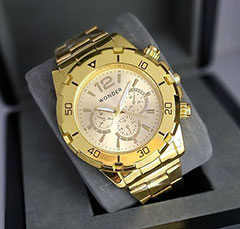 wholesale Men's watch golden strap