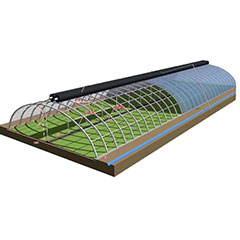 wholesale Thermal insulation arch greenhouse Multi-span Arch Agricultural Polycarbonate Greenhouses