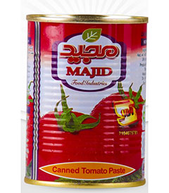 خرید عمده رب گوجه 800 گرمی ایزی اپن صنایع غذایی مجید