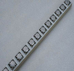 wholesale Seven Ceram Band Tile Design DSC04971 Silver 4*60<br/>