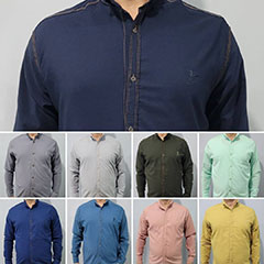 wholesale Simple Bengal men's shirt in 9 colors in 4 sizes