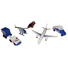 خرید عمده هواپیما و هلی کوپتر بازی مدل فرودگاه مجموعه 3 عددی به همراه ماشین بازی