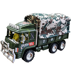 خرید عمده اسباب بازی مدل کامیون ارتشی با سرباز