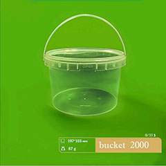 خرید عمده سطل DP شفاف 2000