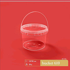 خرید عمده سطل شفاف Vira Polymer V 610