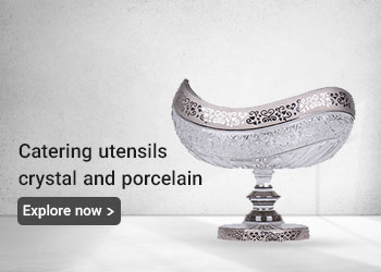  wholesale Catering utensils, crystal and porcelain