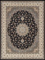 فرش 6 متری طرح 815005 رنگ سرمه ای - Image 2