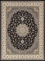 فرش 9 متری طرح 815005 رنگ سرمه ای - Image 2