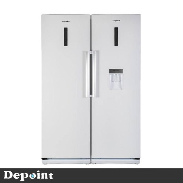 16407 یخچال فریزر دوقلو دیپوینت مدل D4I Pro سفید چرمی - Image 1