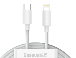پک دوتایی کابل لایتنینگ به تایپ سی بیسوس Baseus Simple Wisdom Data Cable Kit USB-C to iP PD 20W 1.5m - Image 3