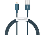 کابل شارژ سریع و انتقال داده یک متری لایتنینگ بیسوس Baseus superior series fast charging 1m cable 2.4A - Image 3