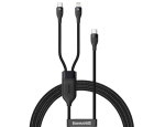کابل دو سر Type C به Type C و لایتنینگ فست شارژ Baseus 100W Fast charging Data Cable CA1T2-F01 - Image 3