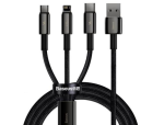 کابل شارژ سه سر بیسوس Baseus Tungsten 3in1 Cable 1.5m - Image 3