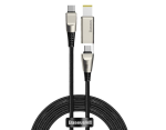 کابل دو سر تایپ سی به دی سی بیسوس Baseus Flash one for two Fast Charge Cable 100W 2m - Image 2