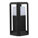 چراغ حیاطی ایستاده شعاع مدل کوبیک SH-16102 آلیاژ بدنه آلومینیوم و پلی کربنات - Image 2