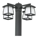 چراغ حیاطی ایستاده حداکثر 36 وات 220 ولت شعاع مدل کلاسیک SH-4525 سرپیچ E27 آلیاژ بدنه آلومینیوم - Image 2