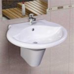 روشویی نیم پایه گلسار مدل آکوا سایز 60 درجه 1 ، 2 ابعاد 16*46*58 - Image 2