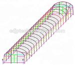 گلخانه تونلی تک دهانه برای کشاورزی  با برندJP - Image 2