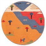 کوسن گلیم گبه دستباف قشقایی کد 156141 - Image 3