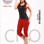 ست دو تیکه زنانه تاپ شلوارک طرح Reebok - Image 3