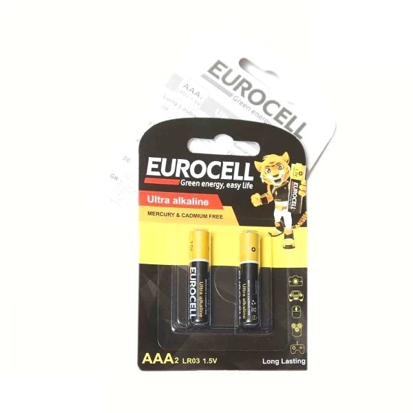 824457 باتري نيم قلمي آلكالاين شيرينك 2 عددي Eurocell - Image 1