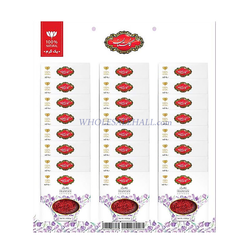 824491 استند زعفران یک گرمی 24 عددی طرح گل - Image 1