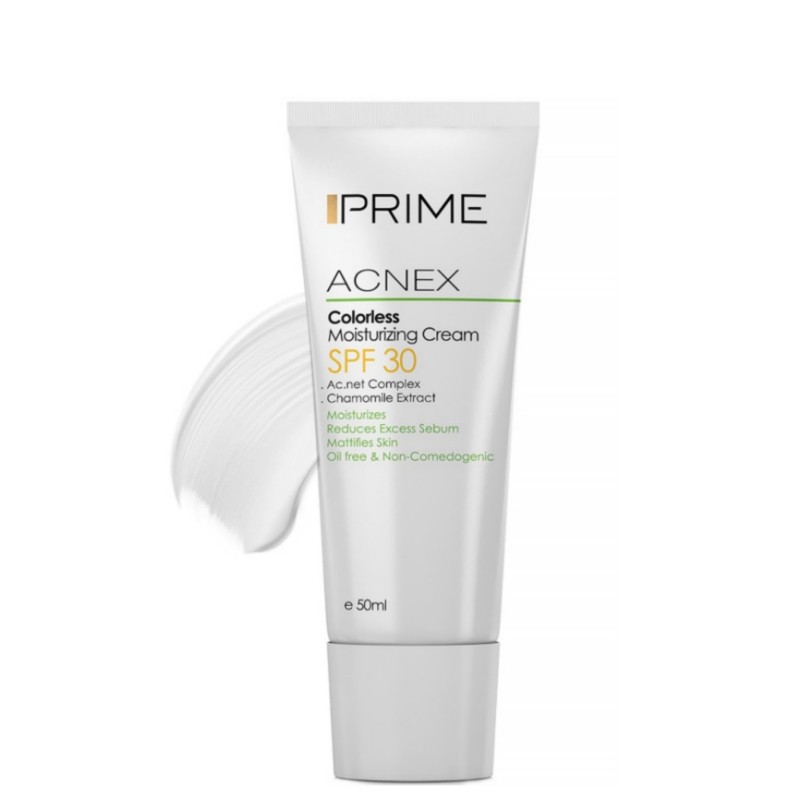 828218 مرطوب کننده SPF 30 فاقد رنگ 50 میل پریم - Image 1