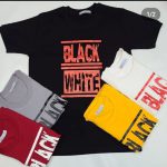 تیشرت مردانه طرح  BLACK WHITE جنس پنبه - Image 2