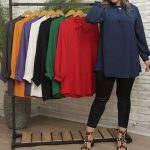 تونیک ابروبادی مدل ثریا دارای رنگبندی فری سایز مناسب سایز 40-46 - Image 3