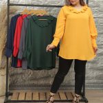 تونیک ابروبادی مدل سوسن دارای رنگبندی تک سایز مناسب 40-46 - Image 3