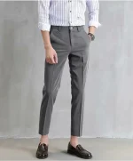 شلوار کلاسیک مردانه men custom slim fit suit pants Dress pants - Image 3