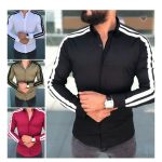 پیراهن رسمی مردانه آستین بلند جنس کتان سایز متوسط - Image 3