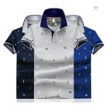 تی شرت آستین کوتاه مردانه نخی یقه هفت طرح polo - Image 3