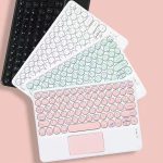 موس و صفحه کلید بلوتوثی، بی صدا با پد لمسی، 10 اینچ HoywonX - Image 3