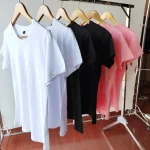 تی شرت زنانه 100% پنبه ممتاز RTS  تابستانی رنگ بندی موجود در تصویر - Image 3