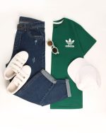 تیشرت قواره دار(adidas) رنگ بندی موجود در تصویر سایز L XL - Image 3