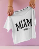تیشرت کراپ نخی فری سایز MIAMI - Image 3