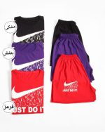 ست کراپ و شورتک نایکJUST DO IT) دارای رنگ بندی فری سایز - Image 3