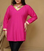 شومیز طلاکوب مصری از جنس ابر و بادی فری سایز تا سایز 48 دارای رنگبندی - Image 2