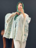 مانتو هندسی ریش دار  جین 4 عددی در 4 رنگ - Image 2