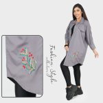 کیمونو از جنس داکرون گلدوزی شده دارای رنگبندی - Image 2
