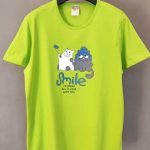 تیشرت دخترانه مدل smile از جنس سوپرنخ پنبه فری سایز دارای رنگبندی - Image 2